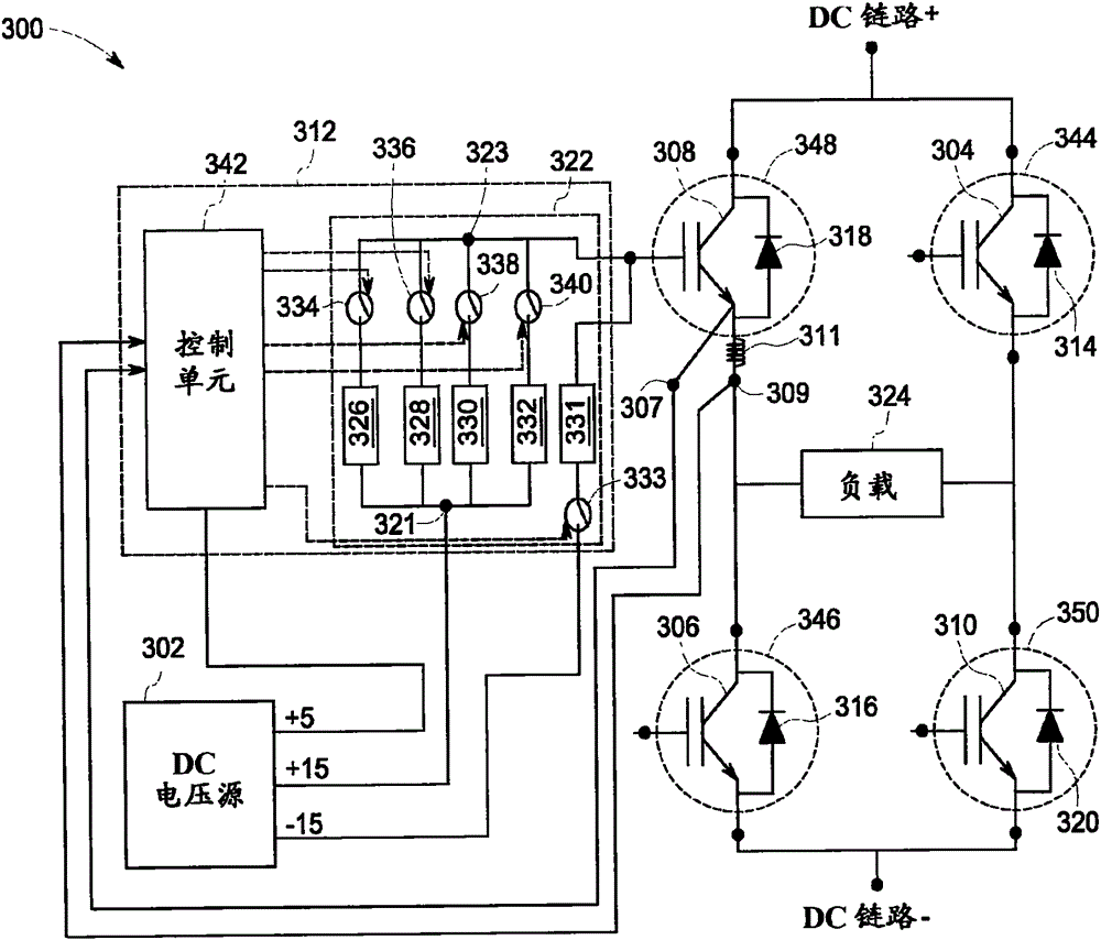 用于驅(qū)動功率開關(guān)的柵極驅(qū)動器電路的制作方法附圖