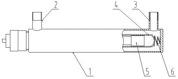 紫外線(xiàn)殺菌器石英套管盲端固定結(jié)構(gòu)的制作方法附圖