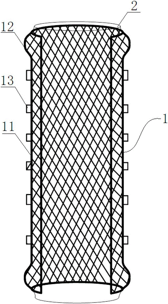 覆膜氣道支架的制作方法附圖