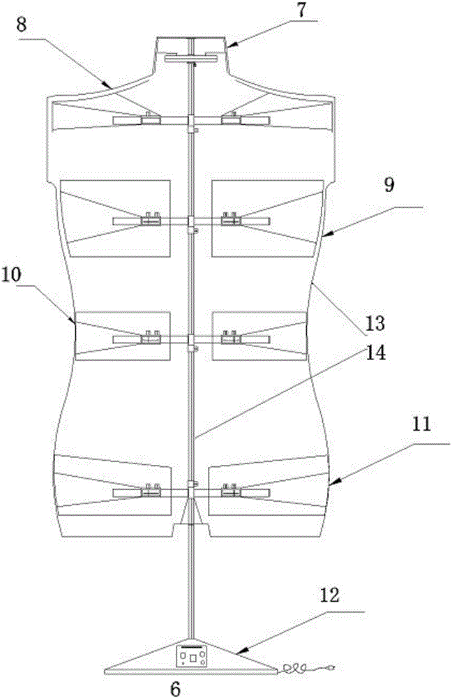 一種智能服裝人臺(tái)的制作方法附圖