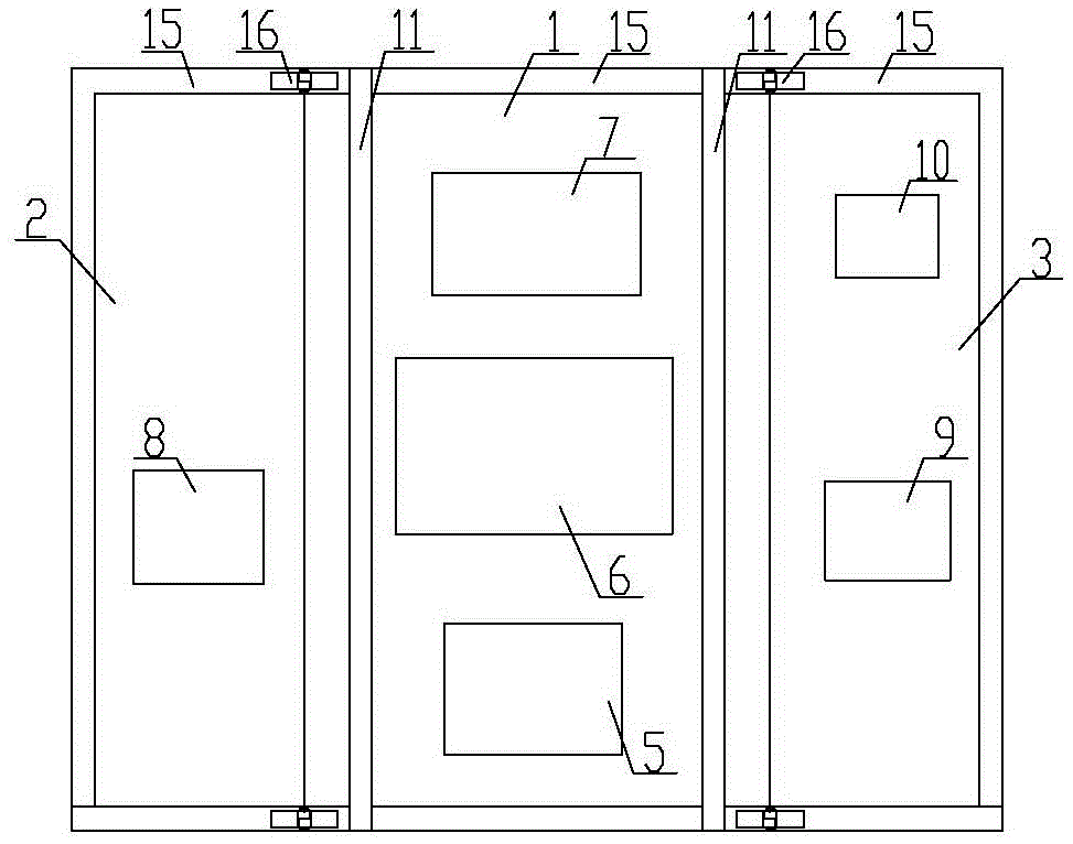 折疊式電流互感器校驗(yàn)快速接線安全防護(hù)車(chē)的制作方法附圖