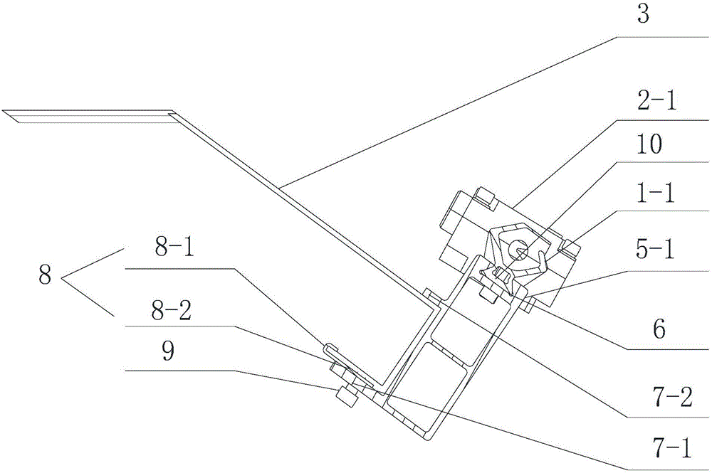 光伏電池板清掃裝置的軌道機(jī)構(gòu)的制作方法附圖