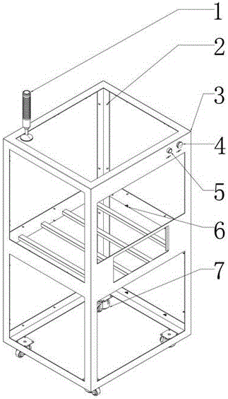 一種手機(jī)自動檢測設(shè)備的機(jī)架的制作方法附圖