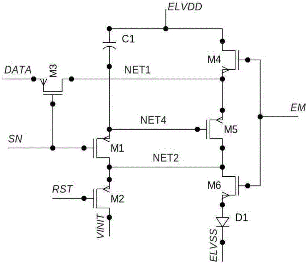 一種oled像素驅(qū)動電路的制作方法附圖