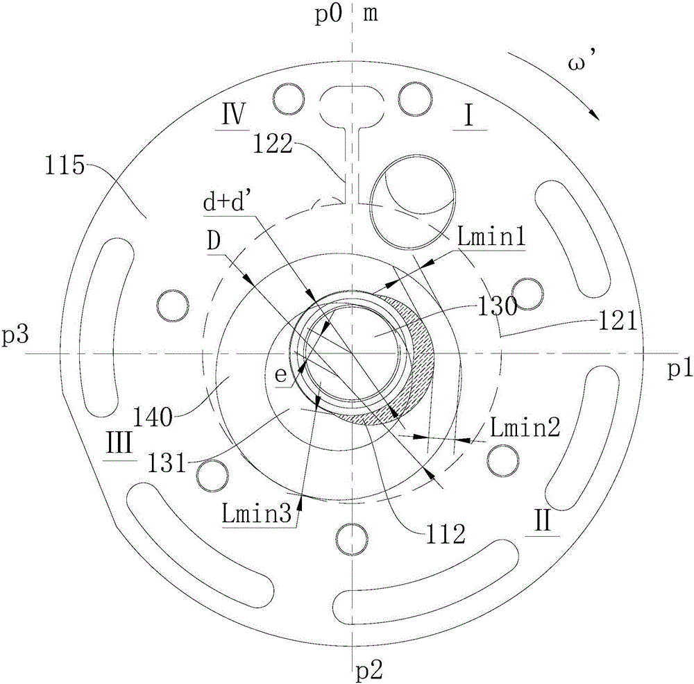 壓縮機(jī)構(gòu)及低背壓旋轉(zhuǎn)式壓縮機(jī)的制作方法附圖