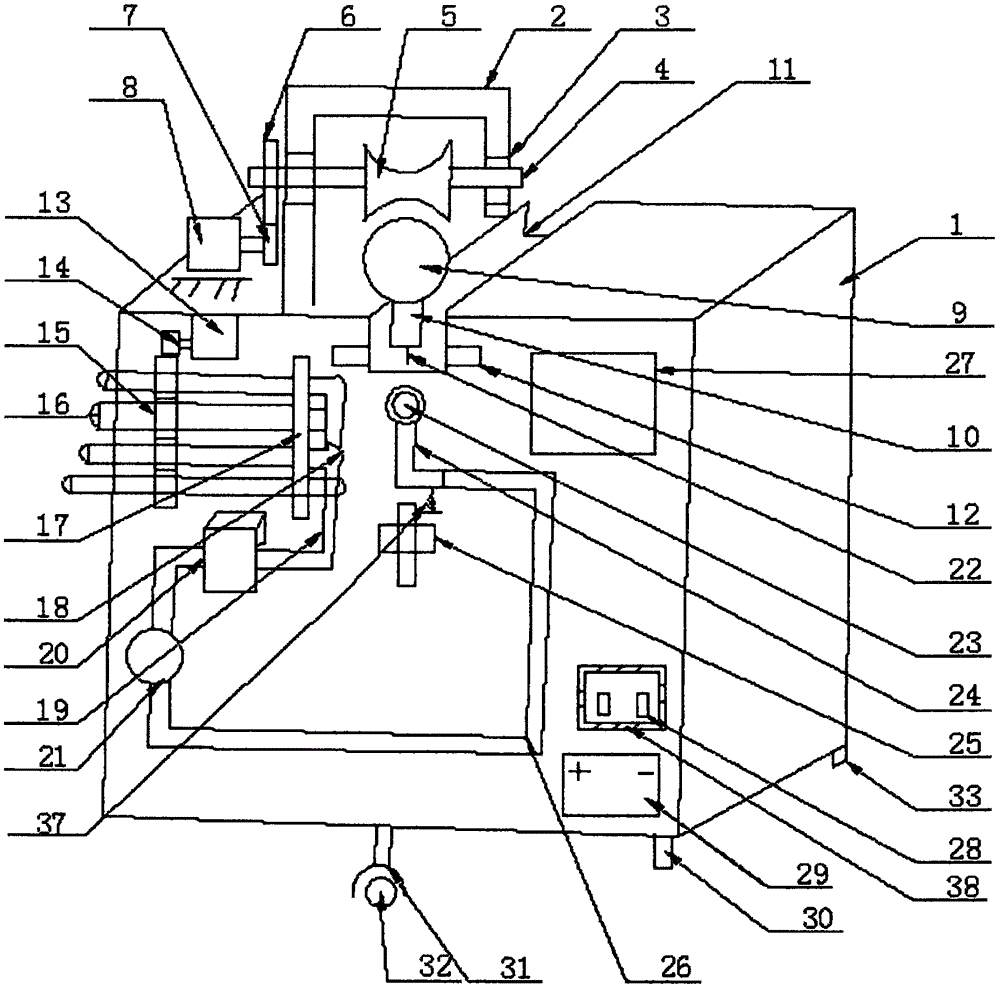 全自動(dòng)軌道式光伏組件清洗小車的制作方法附圖