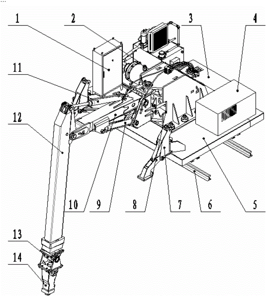 一種軌道式移動(dòng)碎石機(jī)的制作方法附圖