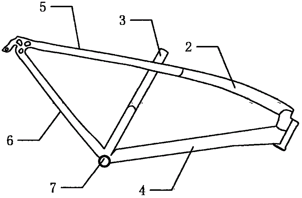 一種自行車車架的制作方法附圖