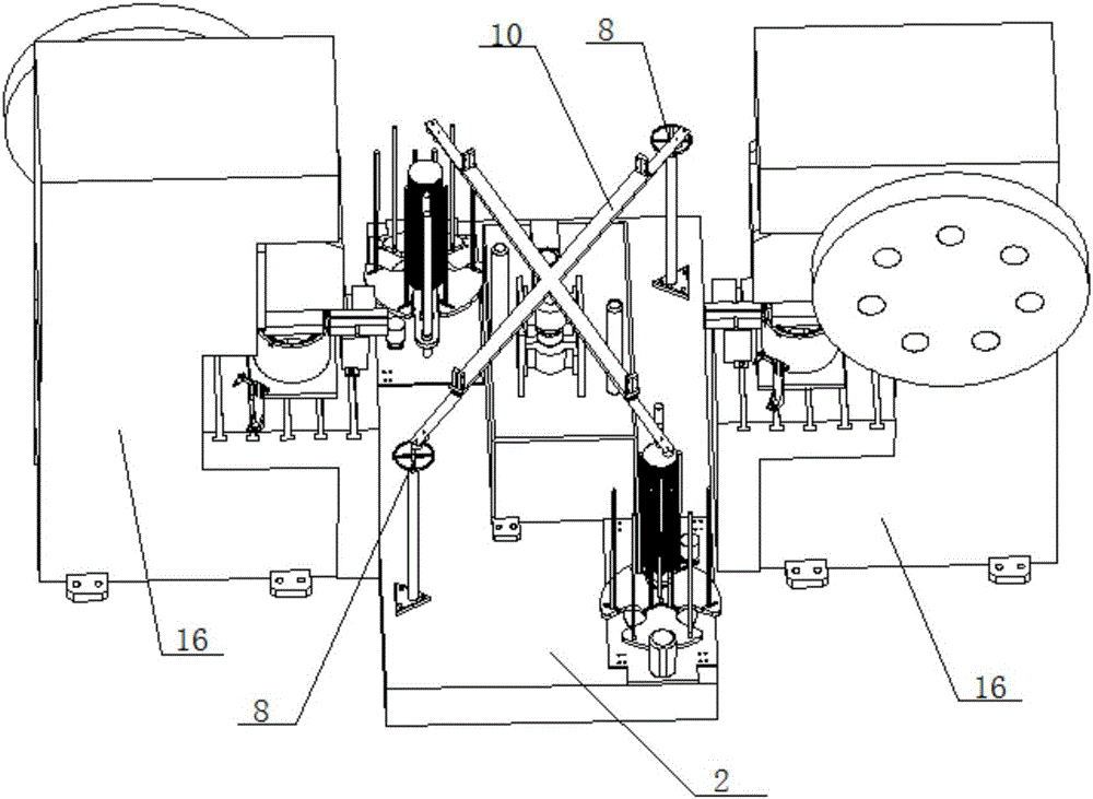 一種雙沖壓機(jī)旋轉(zhuǎn)式自動送料機(jī)構(gòu)的制作方法附圖