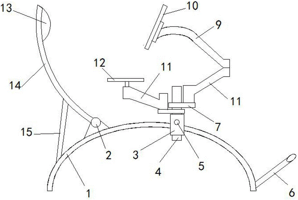 一種可調(diào)筆記本躺椅的制作方法附圖