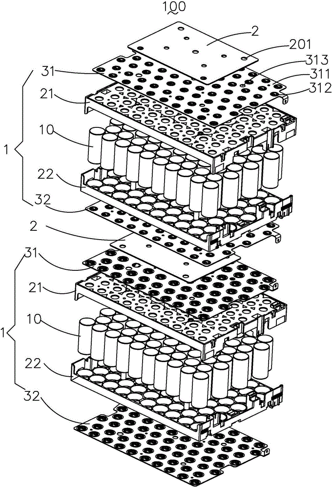 電動(dòng)汽車的電池模組的制作方法附圖