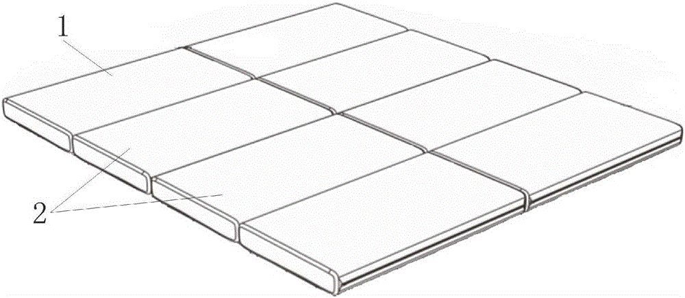 一種模塊化床墊的舒適層的制作方法附圖