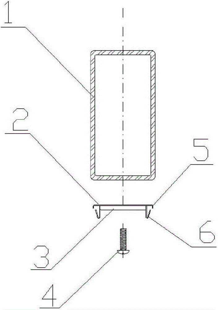 一種幕墻系統(tǒng)中的鋼鋁復(fù)合構(gòu)件的連接機構(gòu)的制作方法附圖