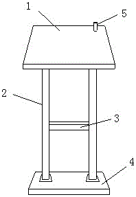 一種煤礦井下用電話架的制作方法附圖