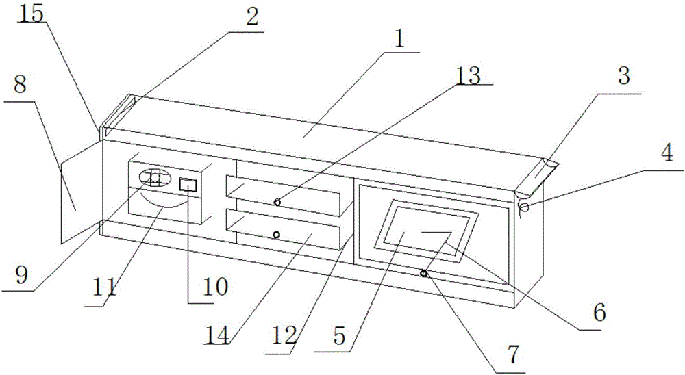 一種多功能電視柜的制作方法附圖