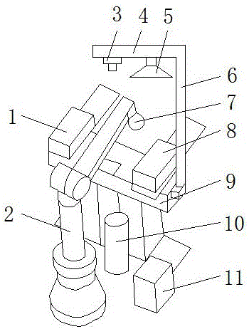 一種多功能機(jī)械手噴涂站結(jié)構(gòu)的制作方法附圖