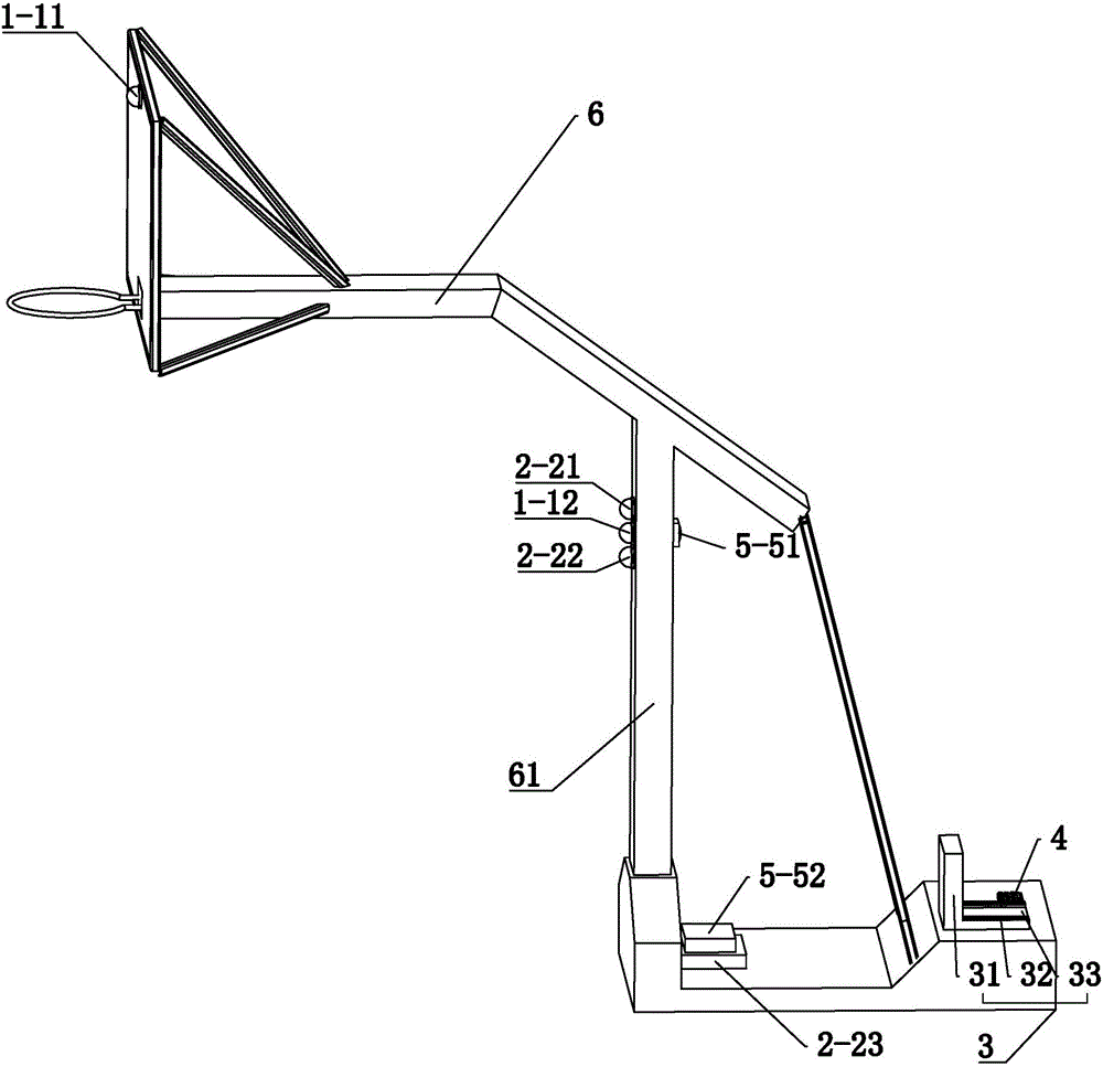 自動捕捉精彩鏡頭的籃球架的制作方法附圖