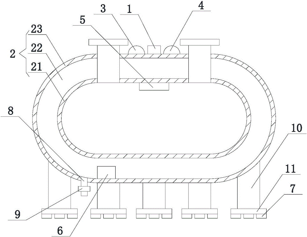 新型雙層內(nèi)玻璃纖維型油罐的制作方法附圖