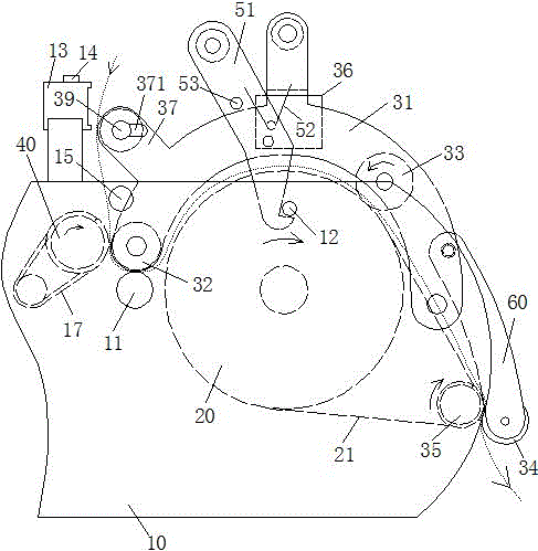 一種鋪布機展布機構的制作方法附圖