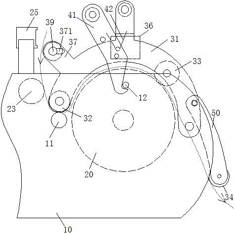 一種鋪布機(jī)除靜電機(jī)構(gòu)的制作方法附圖