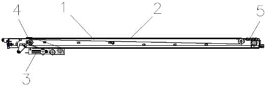 一種自動(dòng)輸送伸縮裝箱機(jī)機(jī)邦結(jié)構(gòu)的制作方法附圖