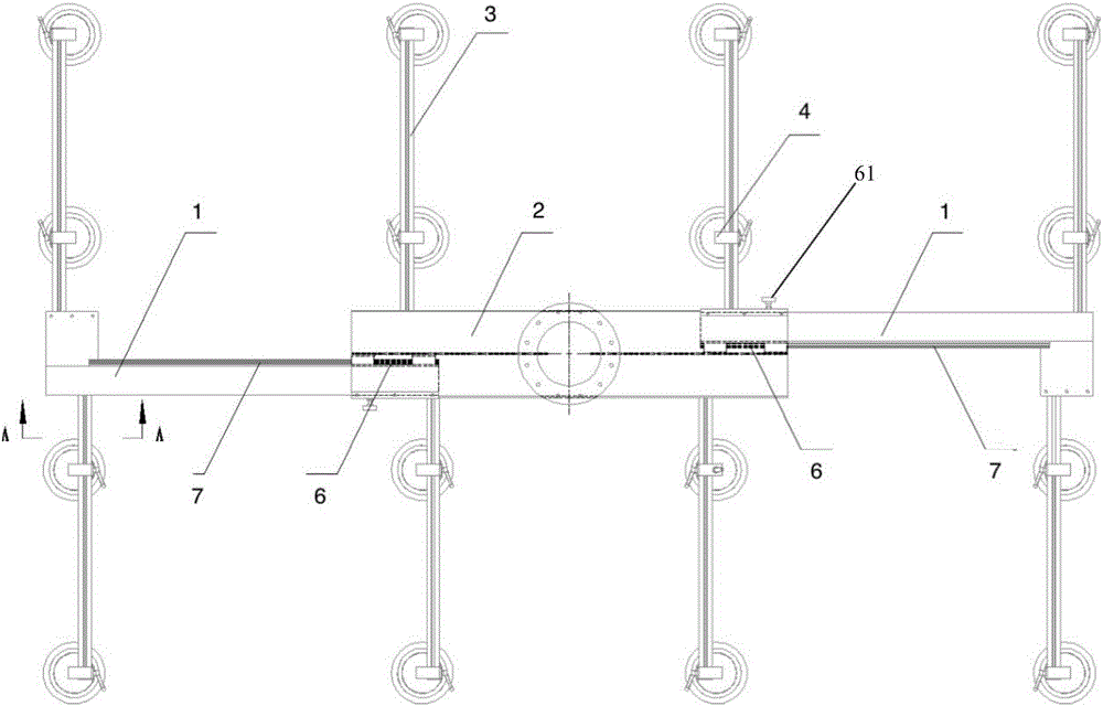 玻璃堆垛機(jī)吸盤架的制作方法附圖