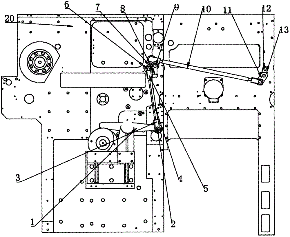 一種全自動模切清廢機(jī)設(shè)備的運(yùn)行穩(wěn)定系統(tǒng)單元的制作方法附圖