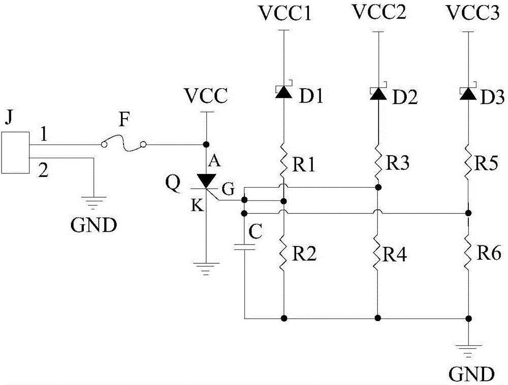 一種電源過壓保護(hù)電路的制作方法附圖