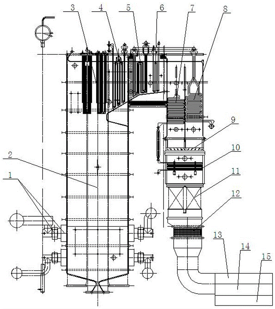 一種超高壓煤氣鍋爐的制作方法附圖