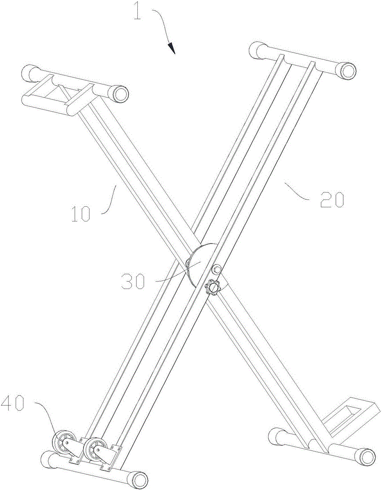 電子琴支架的制作方法附圖