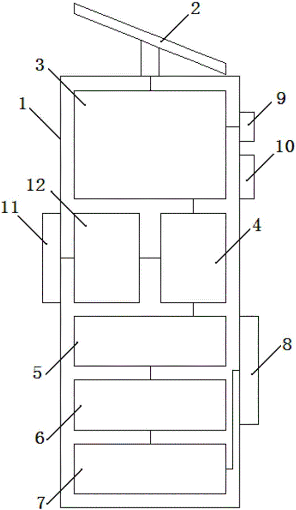 一種停車庫(kù)用太陽(yáng)能充電樁的制作方法附圖