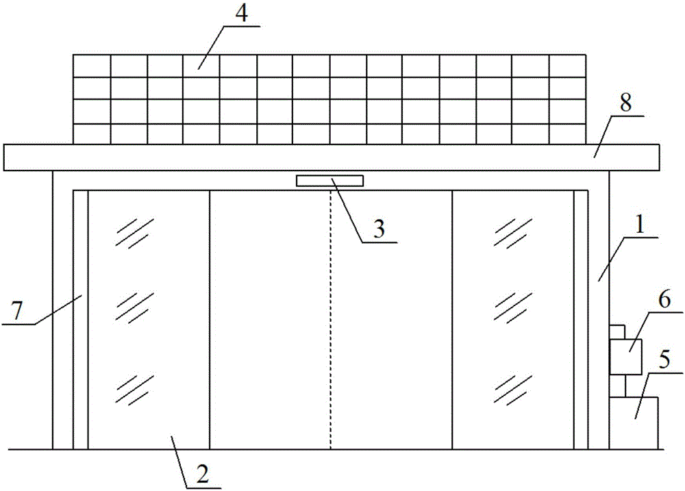 一種太陽(yáng)能自動(dòng)門(mén)的制作方法附圖