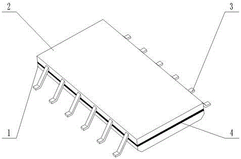 一種無引線式的新型封裝ic芯片的制作方法附圖