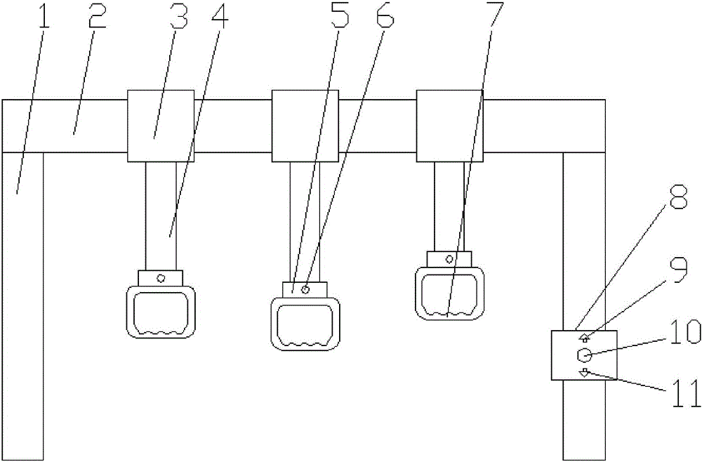 一種公交和地鐵用伸縮扶手的制作方法附圖