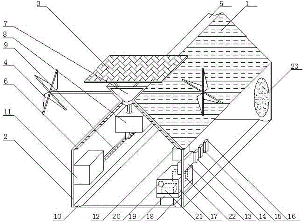 一種風(fēng)光互補大棚的制作方法附圖