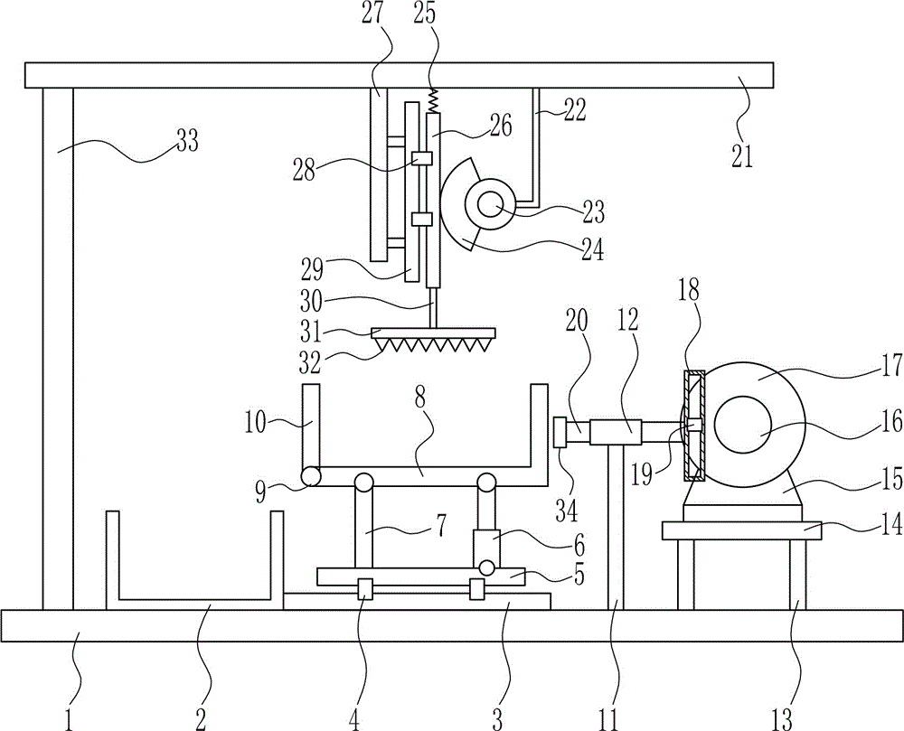 一種建筑用廢磚高效破碎裝置的制造方法附圖