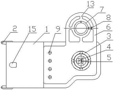 一種安裝穩(wěn)固的汽車傳感器外殼的制作方法附圖