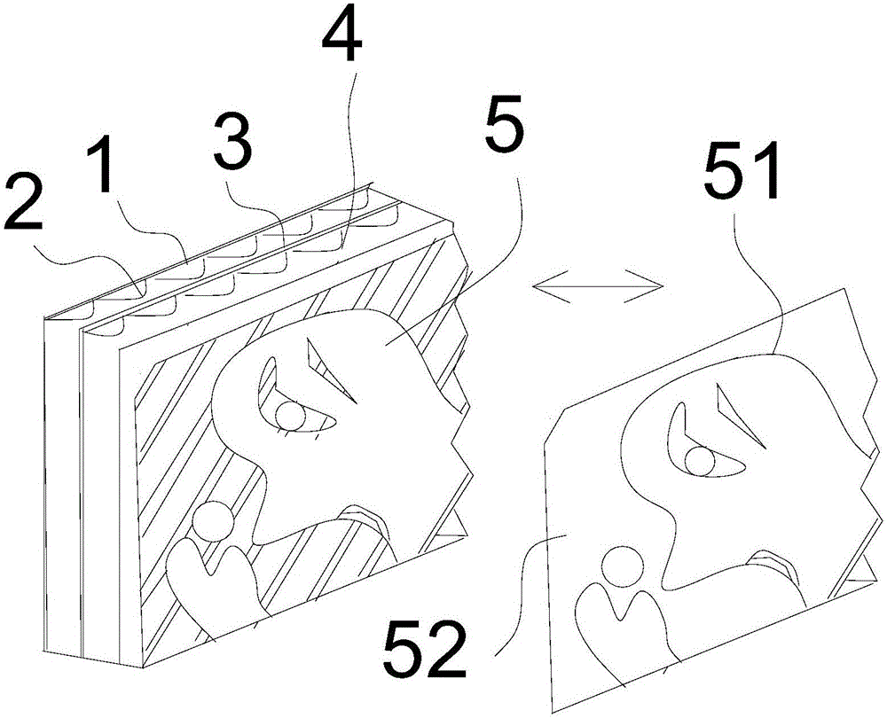 瓦楞層板畫(huà)的制作方法附圖