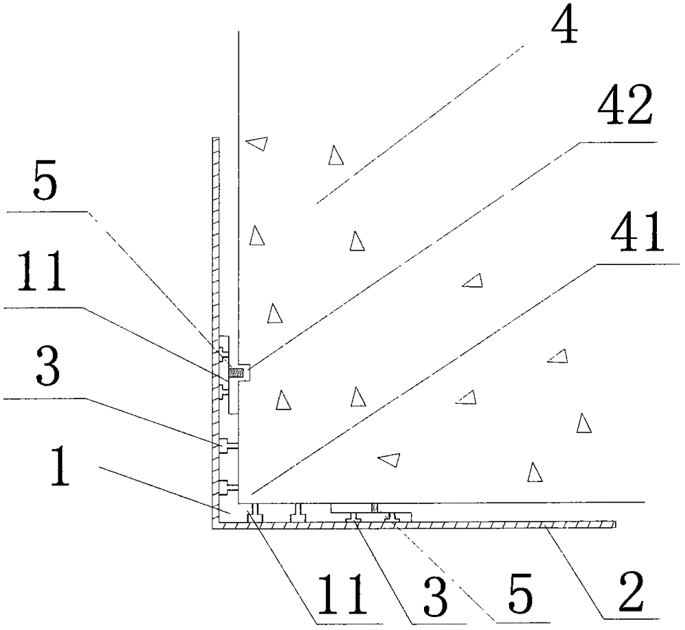 一種帶有護(hù)角網(wǎng)的墻角護(hù)角條的制作方法附圖