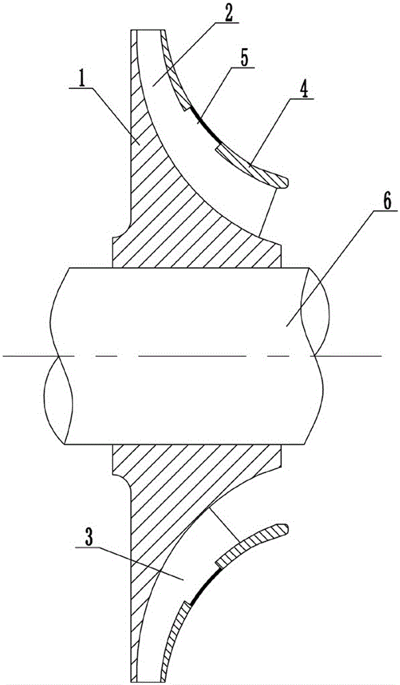 多級(jí)透平真空泵葉輪的制作方法附圖
