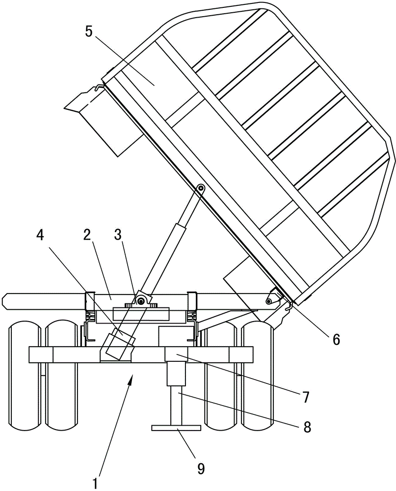 一種側(cè)翻自卸車的制作方法附圖