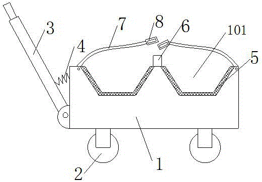 一種施工建材運輸車的制作方法附圖