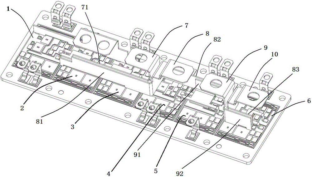 一種電極連接點矩陣排列的功率模塊的制作方法附圖