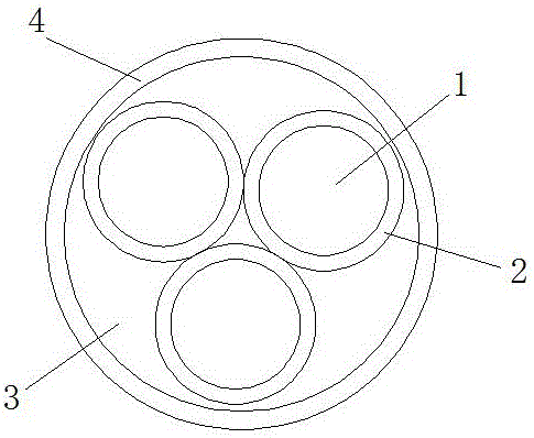 一種抗紫外線防鹽霧鋁合金多芯電纜的制作方法附圖