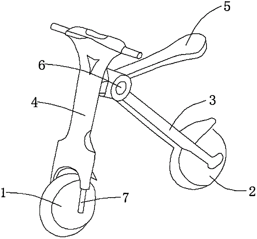 一款折疊式電動(dòng)車的制作方法附圖