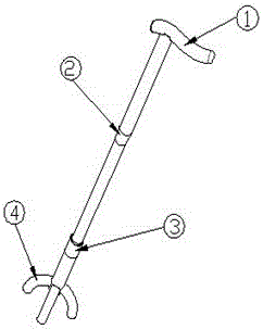 一種微動(dòng)關(guān)節(jié)拐杖的制作方法附圖